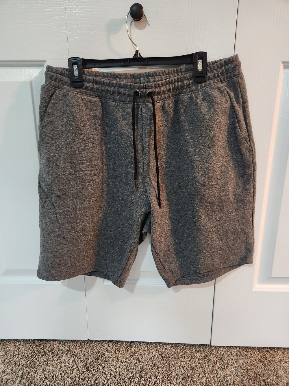 Active USA Men's Heather Gray Athletic Drawstring Shorts
